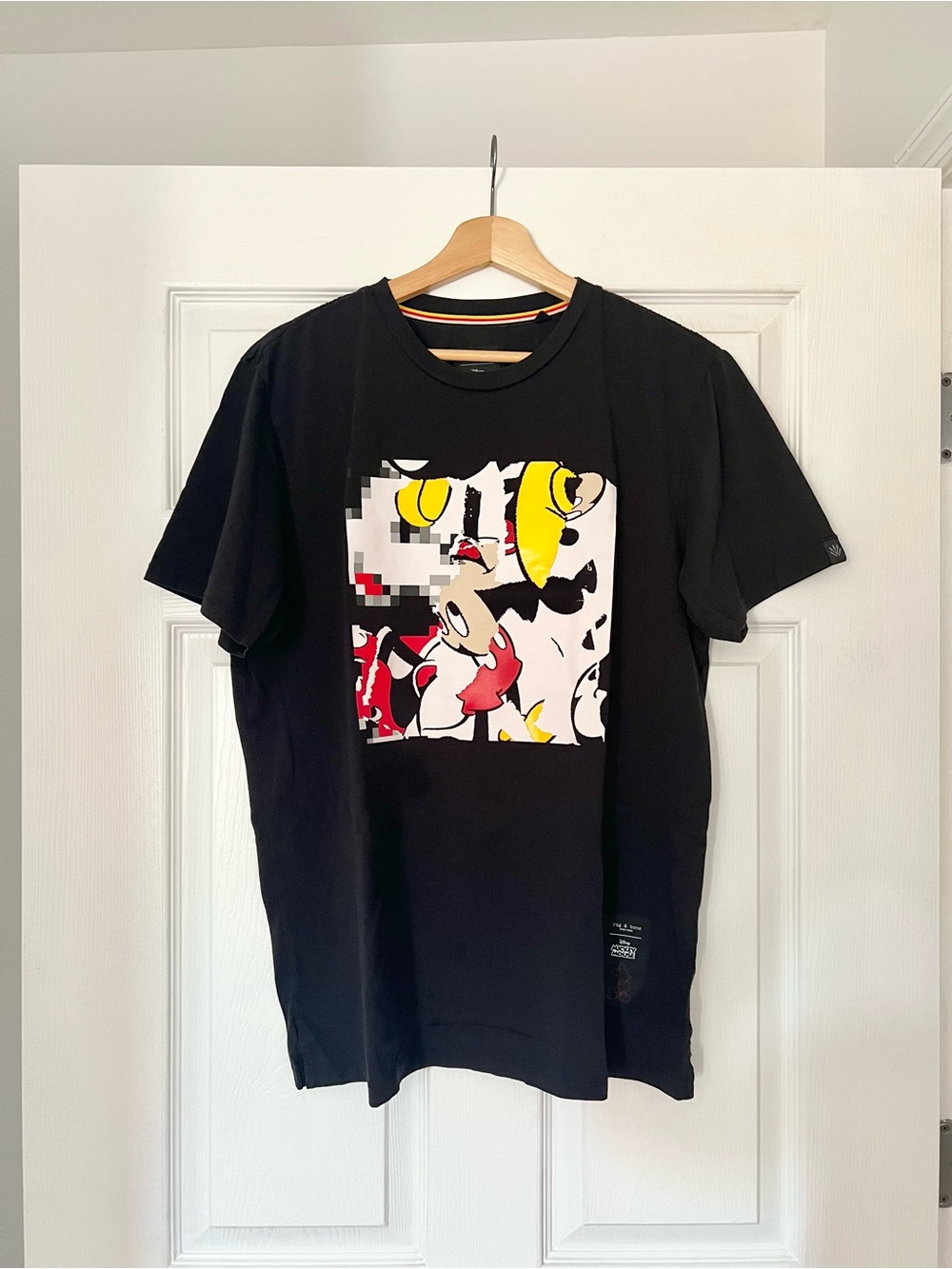 Rag & Bone Black Disney Graphic Tee